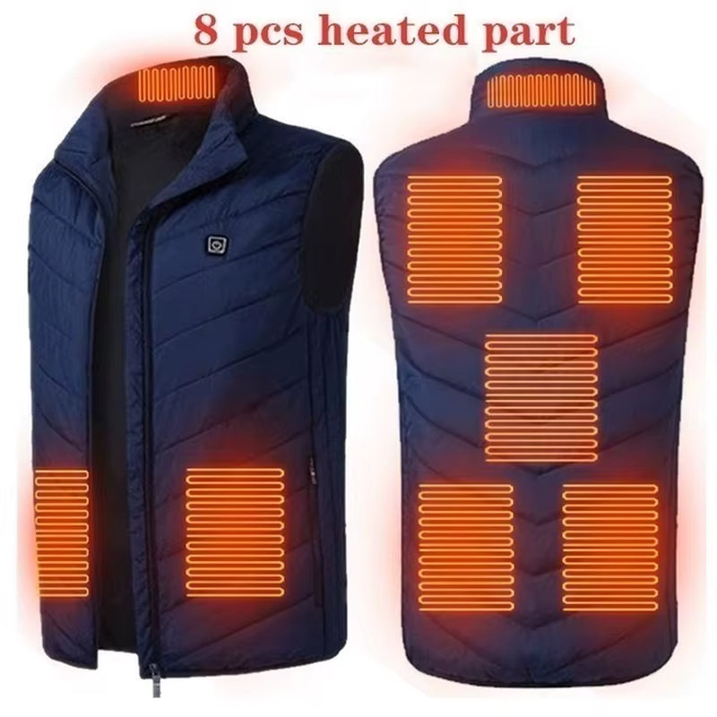 17 Areas Usb Heated Jacket Men Women Electric Heated Vest Heating Vest Heated Bodywarmer Usb Inner Heat Vest Veste Chauffante