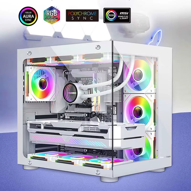 UPSIREN UF-1 PRISM 4 PRO Computer Chassis Fan 12Cm ARGB 4 Pin PWM Quiet Cooling Fan 12V Large Air Volume 45.2CFM/600-1500RPM