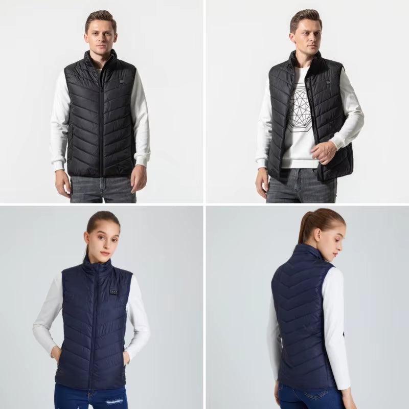17 Areas Usb Heated Jacket Men Women Electric Heated Vest Heating Vest Heated Bodywarmer Usb Inner Heat Vest Veste Chauffante