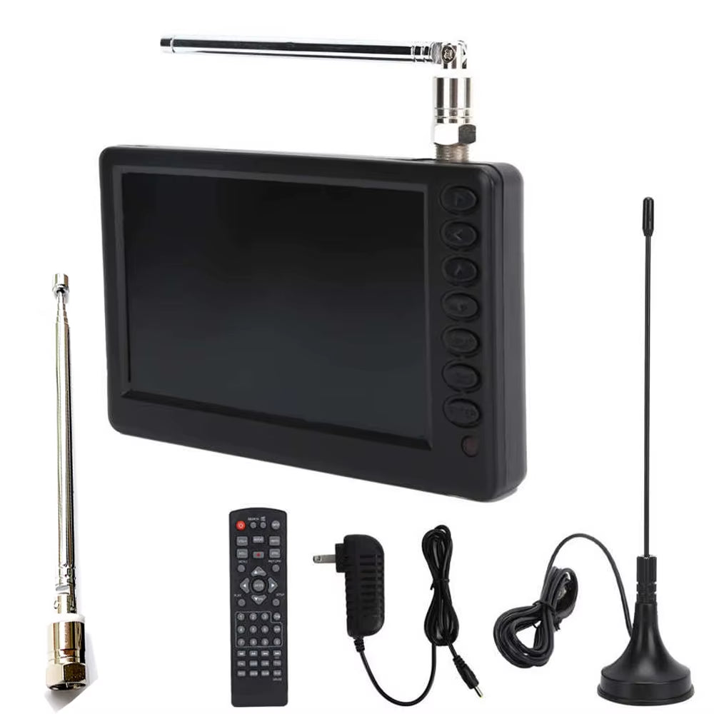 LEADSTAR Rechargeable D5 5 Inch 800*480 Portable Mini Tv with DVB-T2 ATSC ISDBT FM ATV USB Battery Pocket Tv Watch Any Where