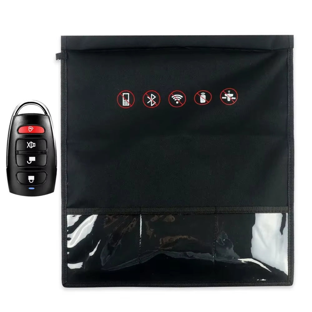 Signal Blocking Bag Mobile Phone Anti-Radiation Signal Shielding Bag Faraday Cage Pouch Car Key Radiation Protection Storage Bag